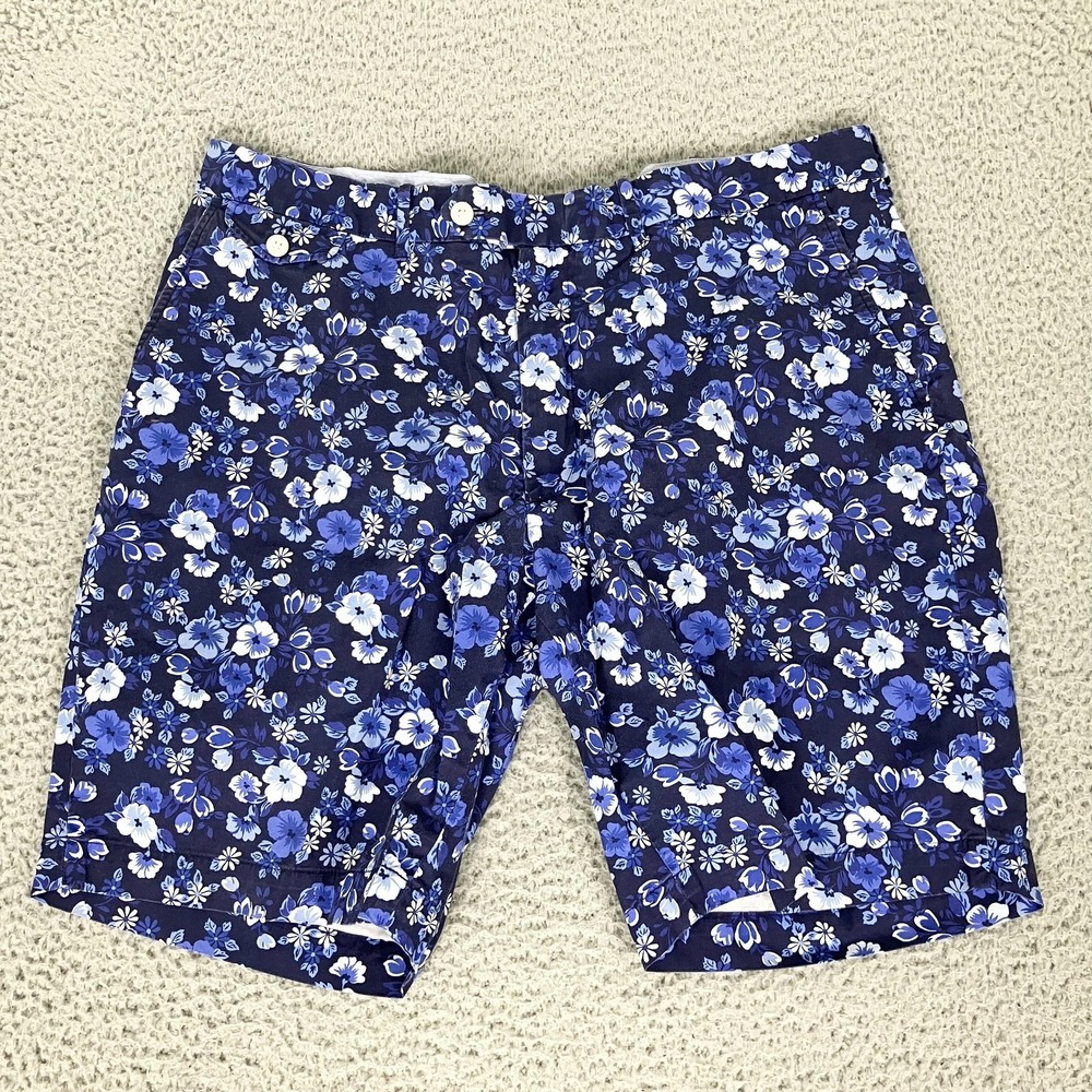 Polo Golf Ralph Lauren Shorts Mens 40 Blue 10" Floral Open 2016‎ Golf Print